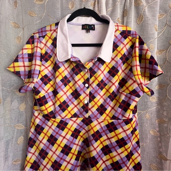 dELiA*s x Dolls Kill Plaid Baby Doll Dress - Picture 5 of 7